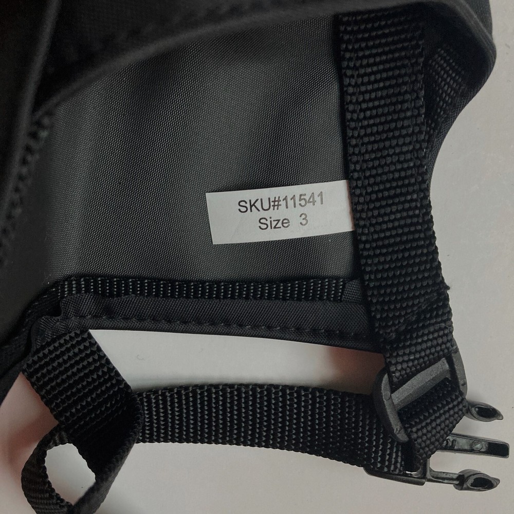 Black Dog Muzzle Large Basic Training Size 3 Nylon 7" to 7.5" Strong Flexible