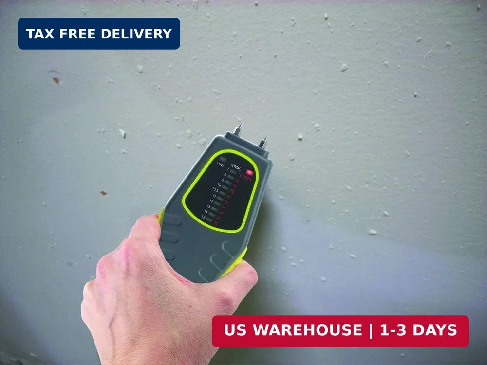 General Tools MM1E Moisture Meter, Pin Type, LED Bar Graph