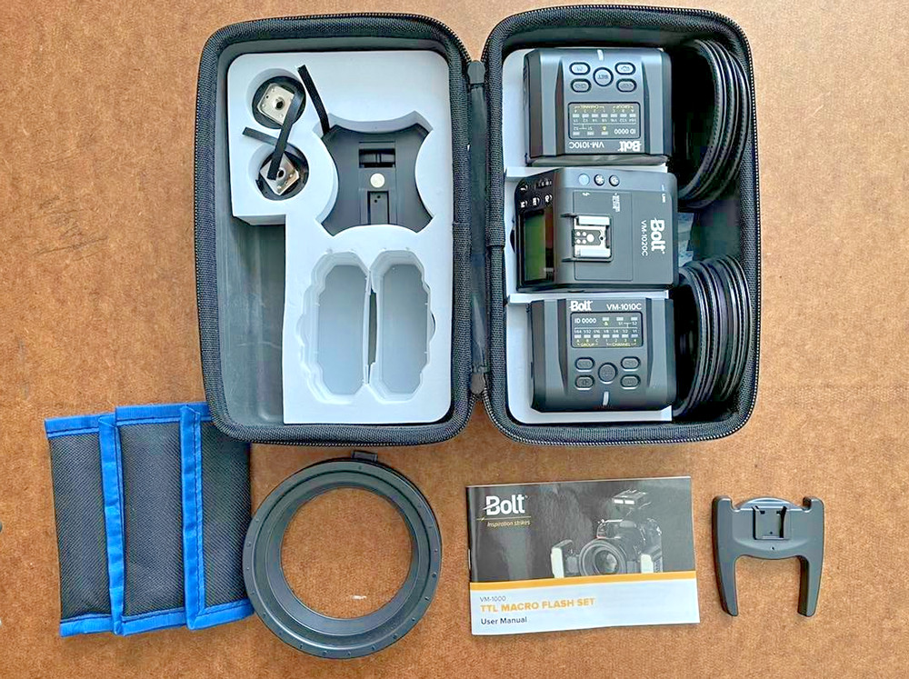 Bolt TTL Macro Ring Flash with Transceiver Set for Canon, NEW