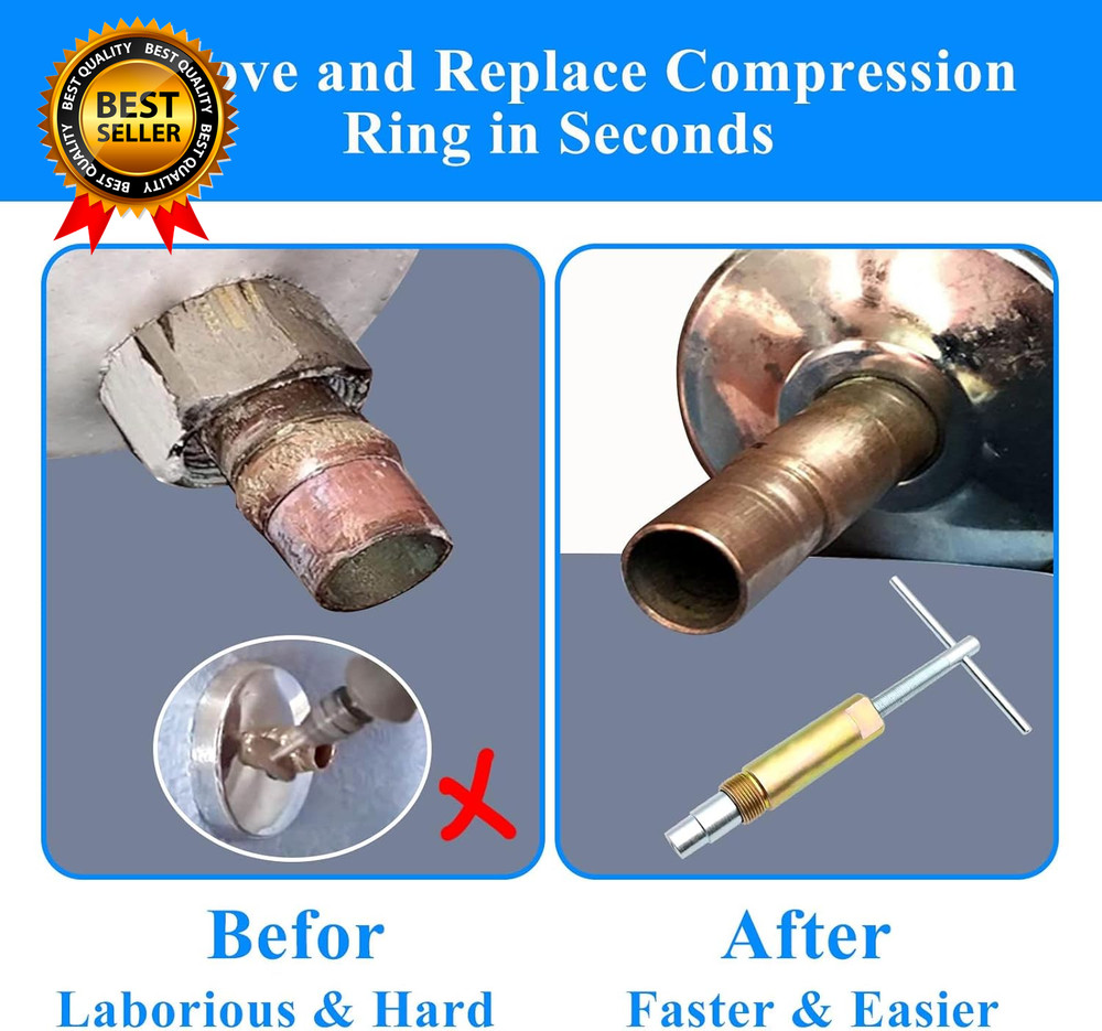 Compression Sleeve Puller Tool Remove Nut & Ferrule of Pipe 03943- Sleeve