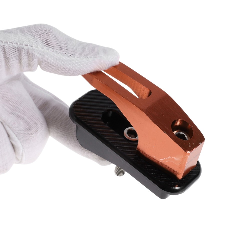 Allu Alloy Motorcycle Hook for Minio Rectangular With Hole 1 Set Orange