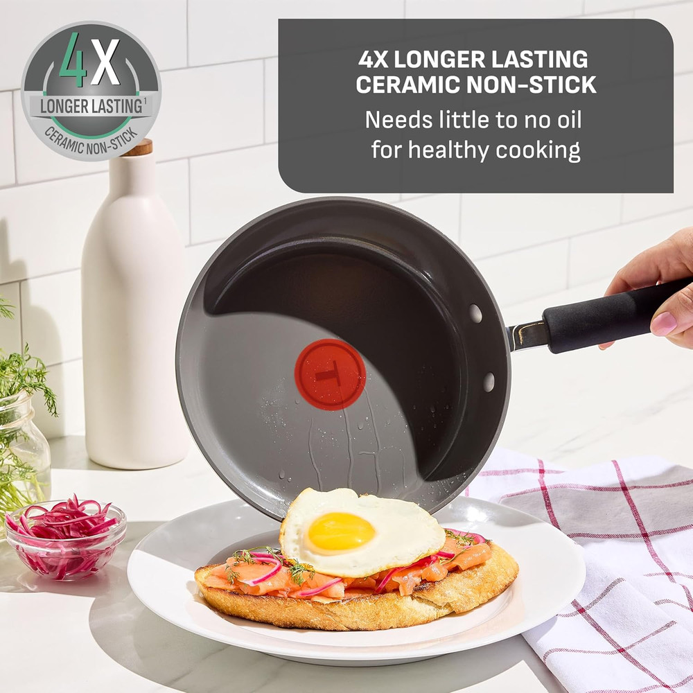 12-Piece Hard Anodized Ceramic Nonstick Cookware Set