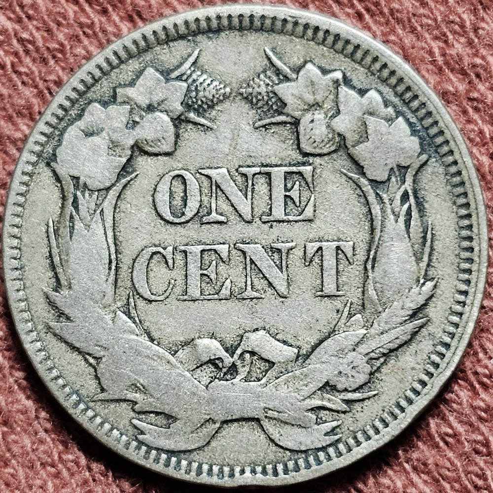1857 Flying Eagle Cent 1C Coin VF