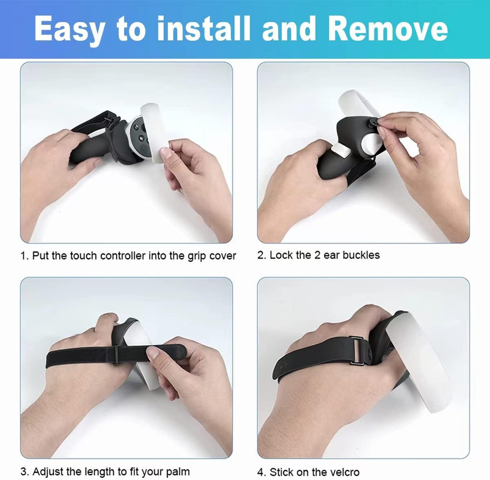 Controller Grip for Oculus Quest 2 Accessories Grips Cover for VR Touch Controll
