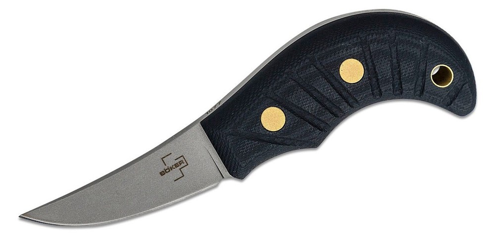 Boker 02BO082 Shrimp Fixed Blade Knife 2.4" Plain Edge