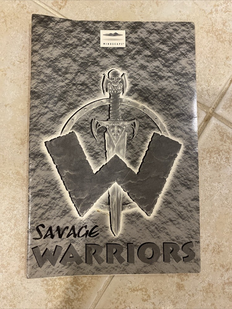 Savage Warriors Manual Mindscape 1995 IBM Video Game