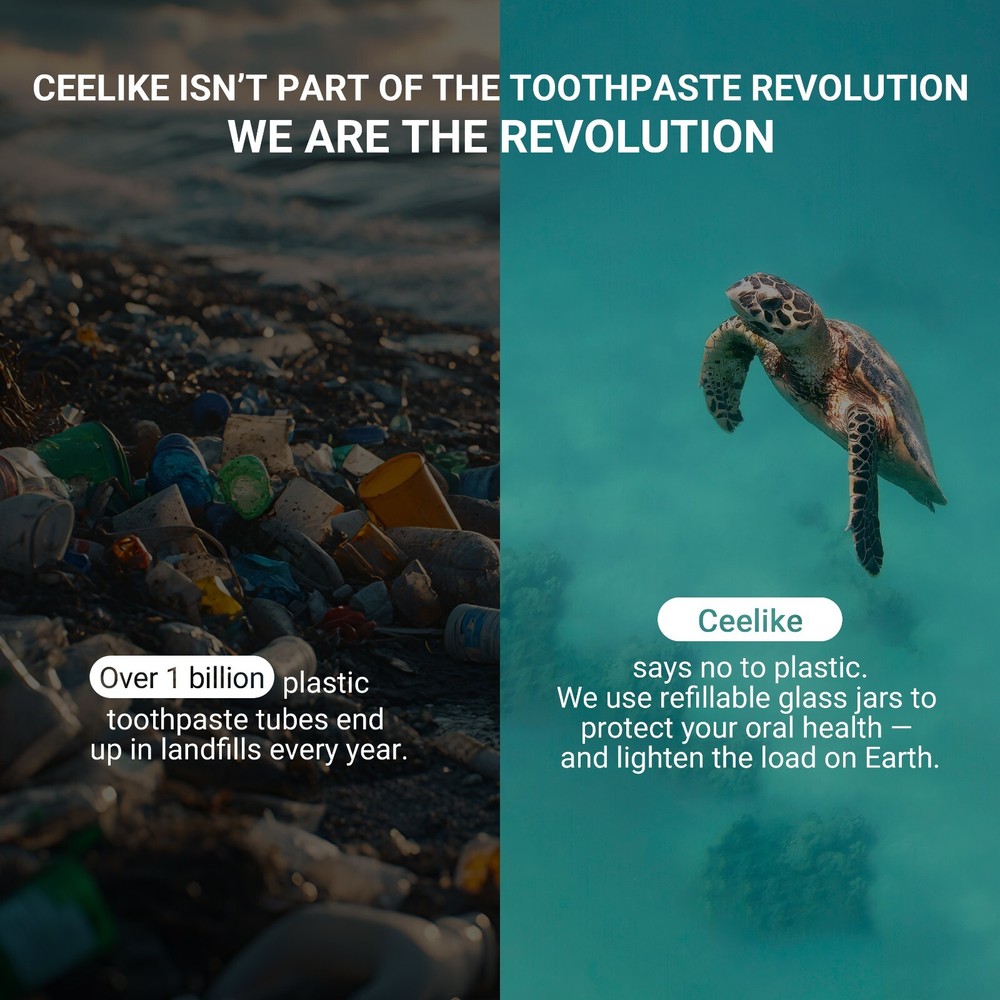 CEELIKE 5% Hydroxyapatite Solid Toothpaste ? Enamel Strengthening - 62 Tablets