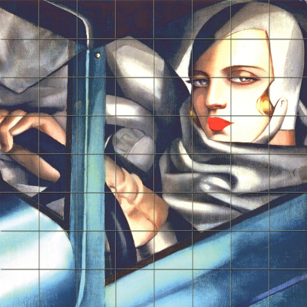 48 x 48 Mural Ceramic Bath Backsplash Tile #47