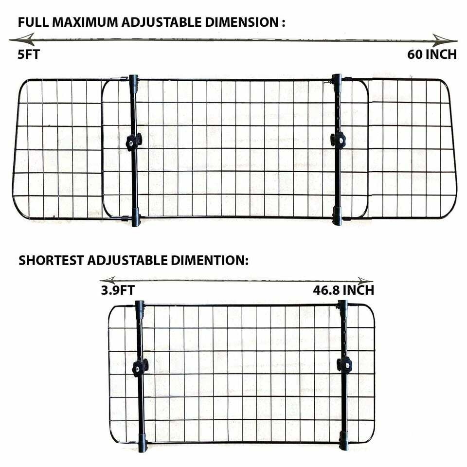 For FORD EDGE - Heavy Duty Headrest Dog Pet Guard Mesh Adjustable