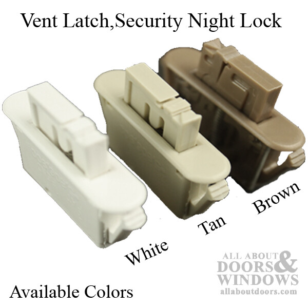 Plastic Security Night / Vent Latch - Choose Color