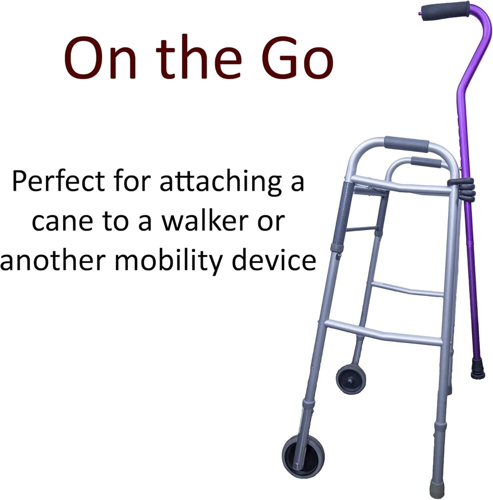 Essential Cane and Crutch Holder Set - Easy Access Mobility Tool - 3 Pack