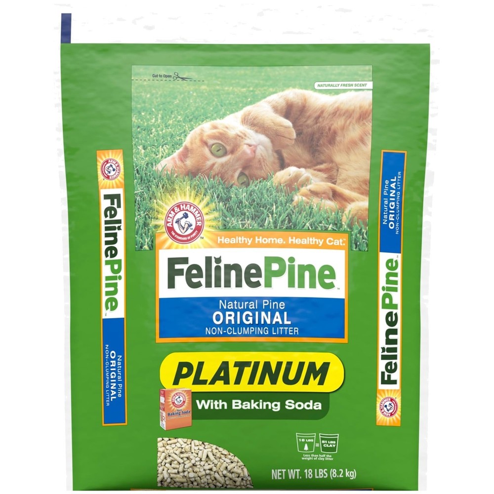 Feline Pine Cat Litter 18lbs - Light, Natural, and Odor Neutralizing Solution