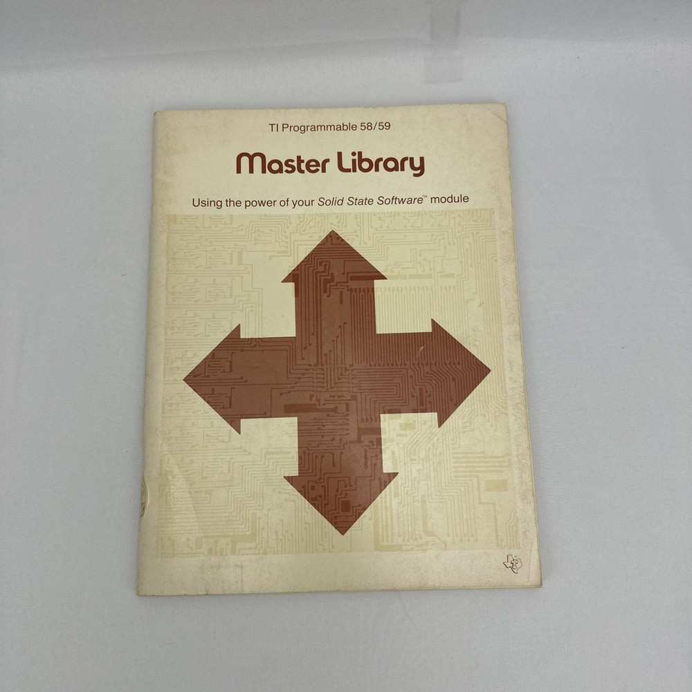 TI Programmable 58/59 Master Library Manual Using Power of Solid State Module GC