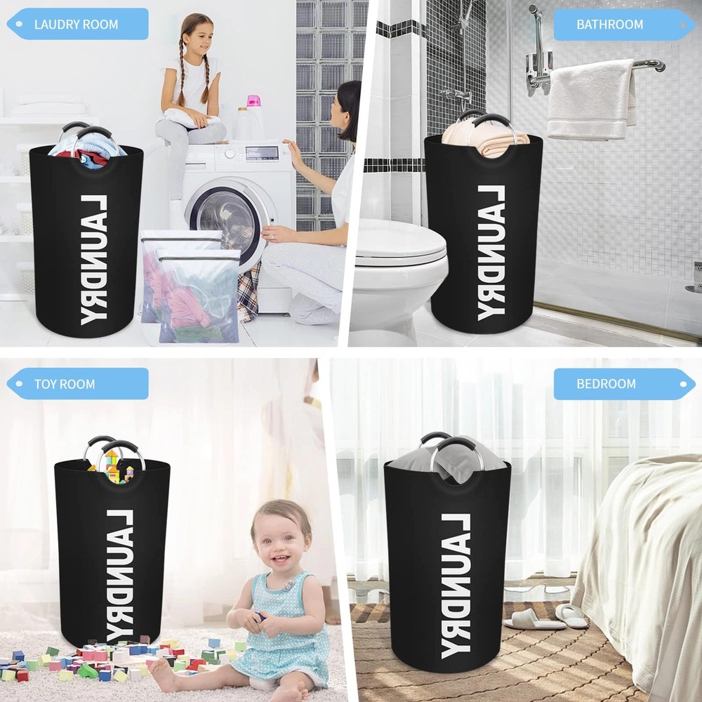 90L Laundry Basket, Storage Basket,Waterproof Laundry Hamper, Laundry Bag wit...