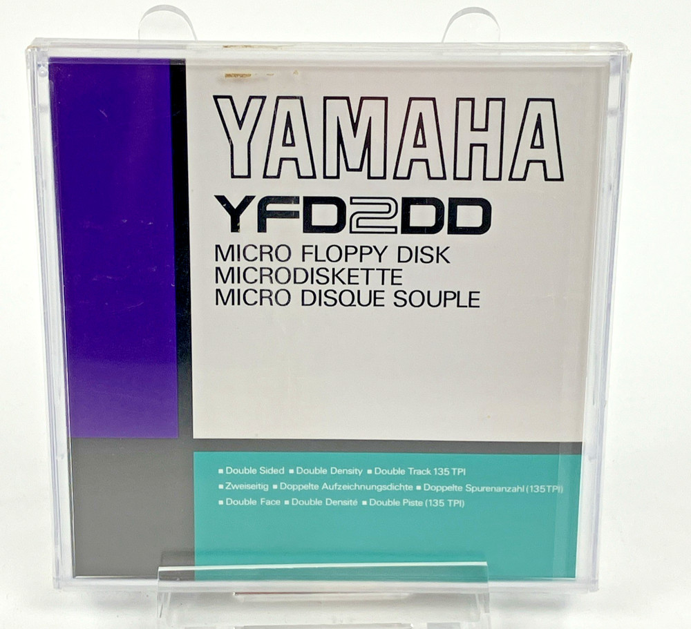 Yamaha YFD2DD Micro Floppy Disc New Sealed Double Sided