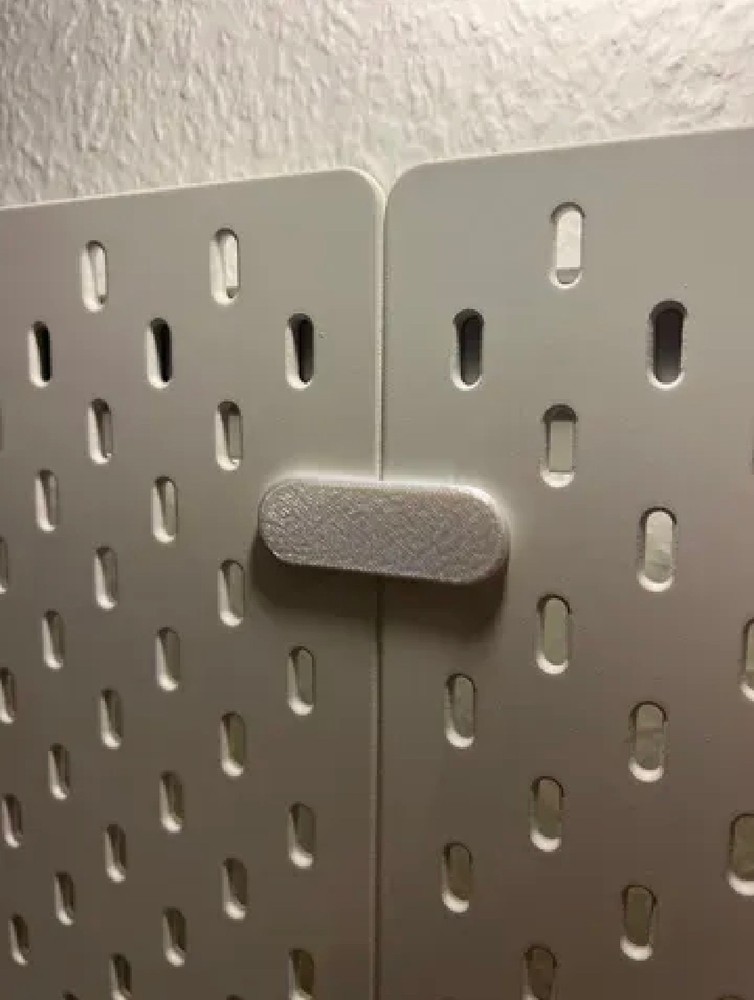 Pegboard Panel Connector Bridge Set (10 pack) - Skadis Compatible Organizer Clip