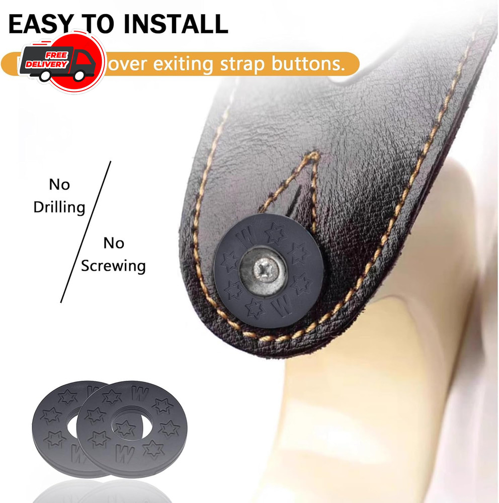 12Pieces Guitar Strap Locks Silicone Strap Locks Rubber Guitar Strap Blocks