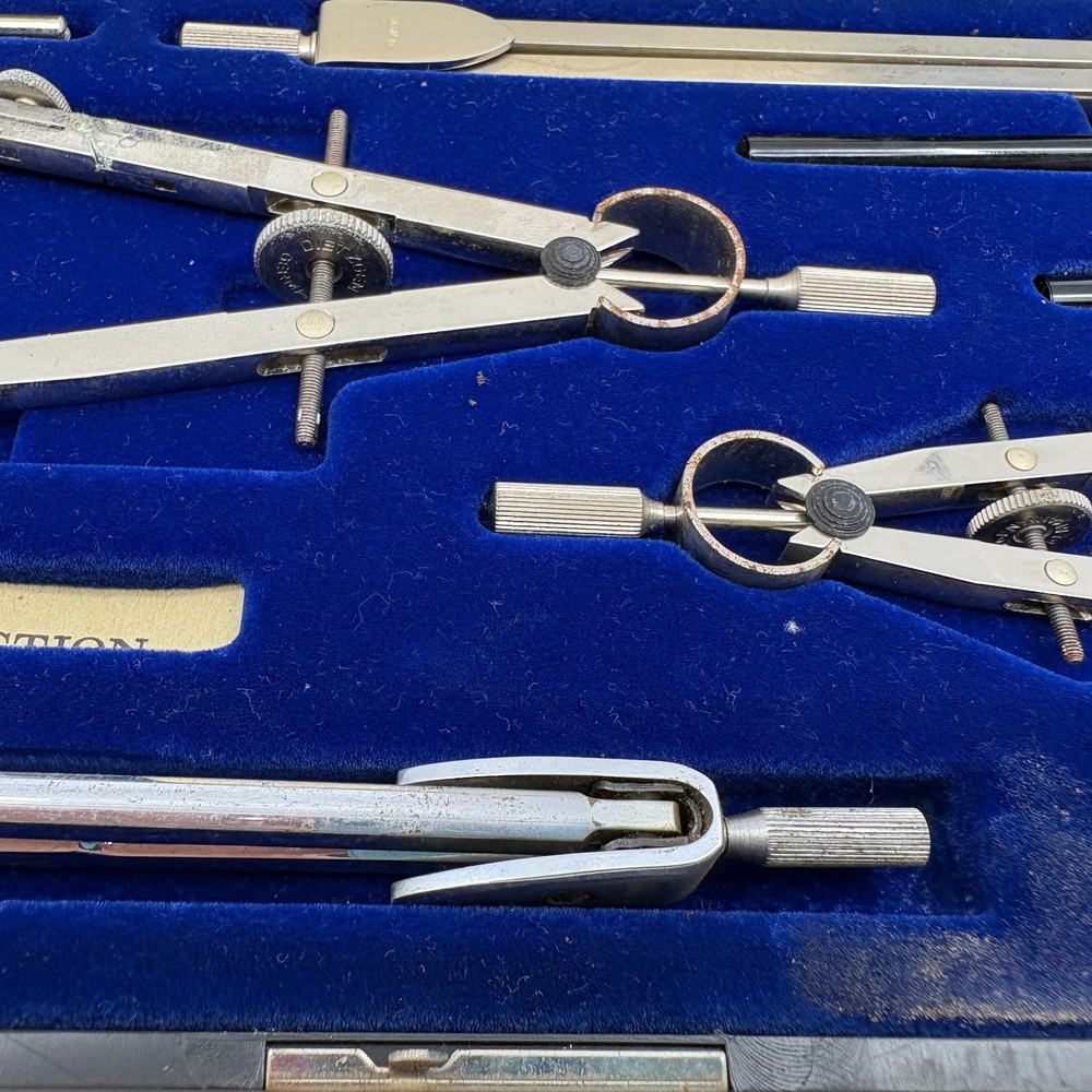 Dietzgen Satellite Drafting Set Germany Compass Divider Hard Case