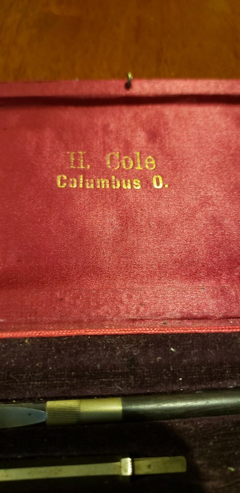 VINTAGE H COLE CO. DRAFTING TOOLS KIT COLUMBUS OHIO