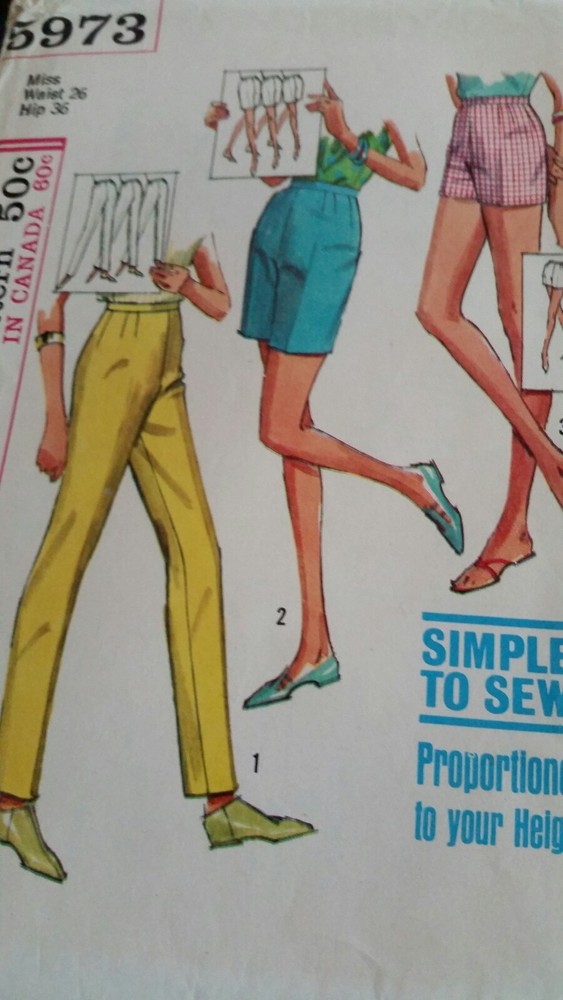 Simplicity Pattern Uncut Pants 5973