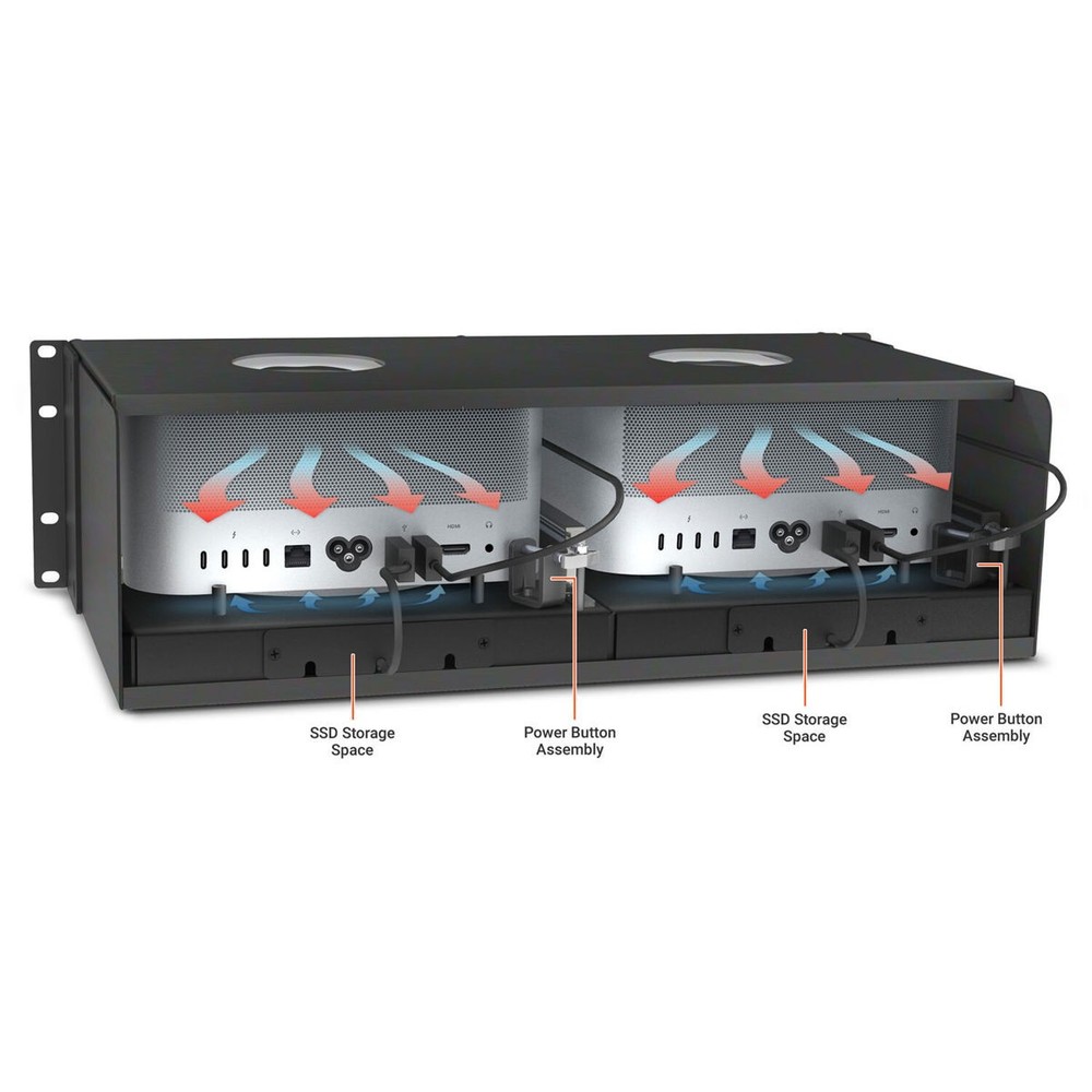 Sonnet RackMac Studio Pro 3U Rackmount Enclosure