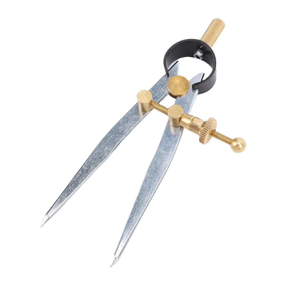 Spring Wing Divider Caliper Adjustable Lockable 4in Steel Leather Compass⭐