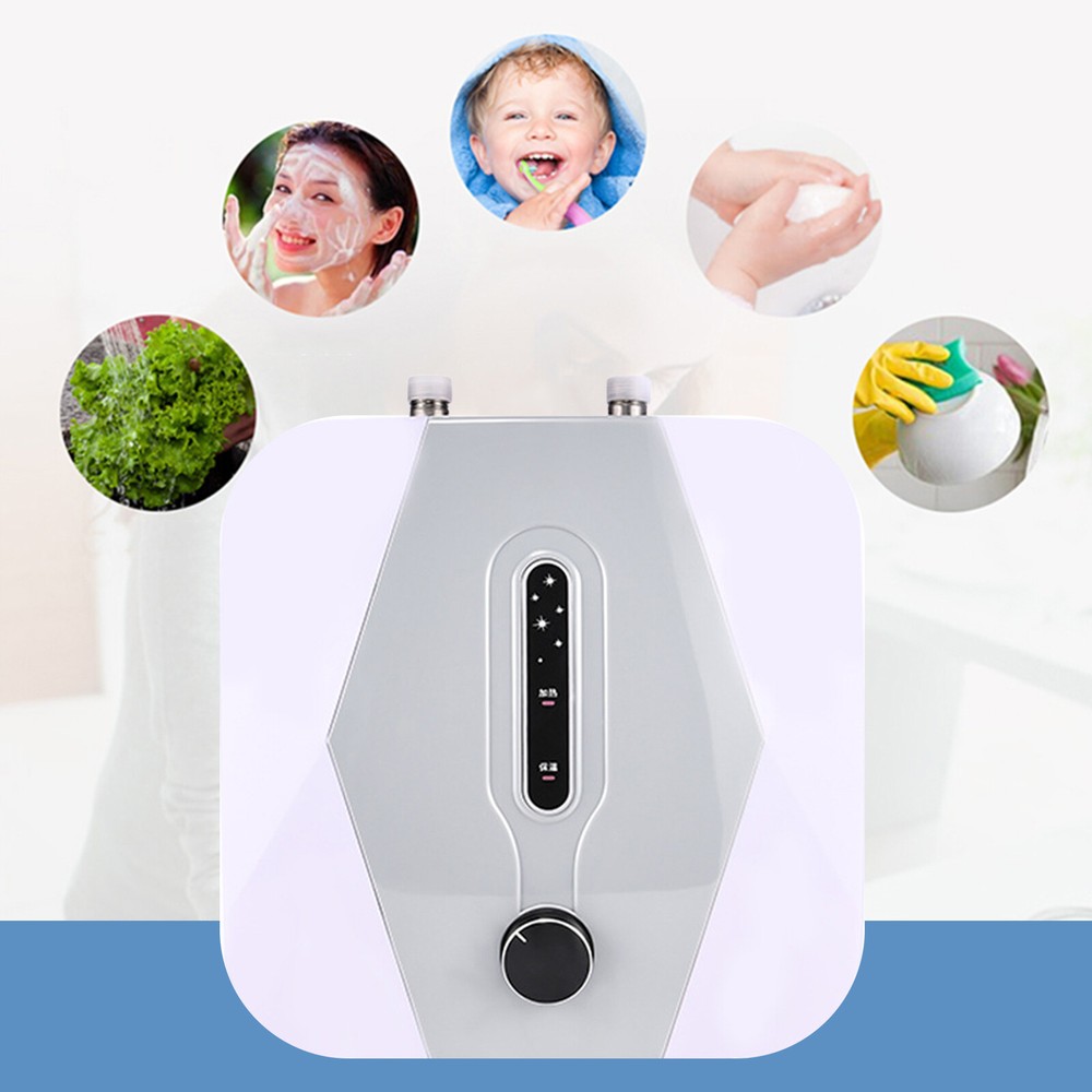 1500W 8L Electric Instant Hot Water Heater Below Sink Mini Small Water Tank 110V