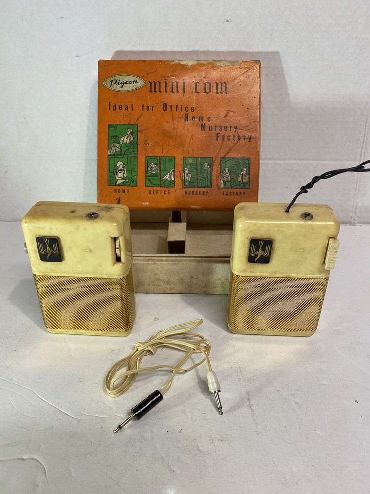 Vintage Pigeon Mini Com Transisterized Intercom Japan Untested