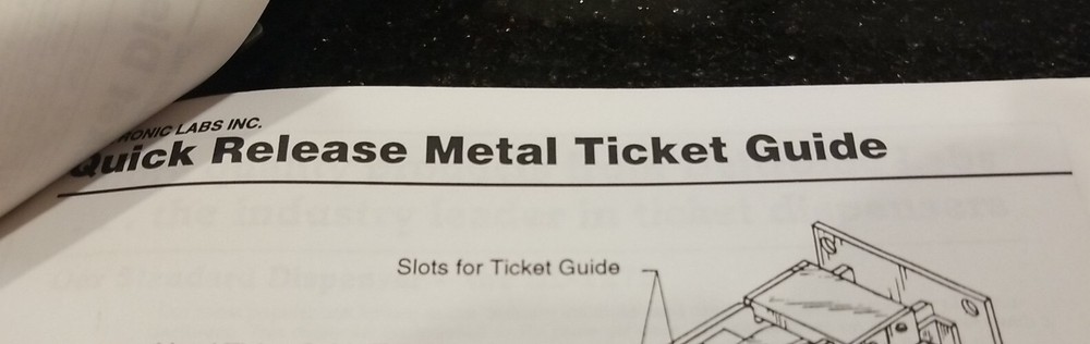 Deltronic ticket dispenser manual