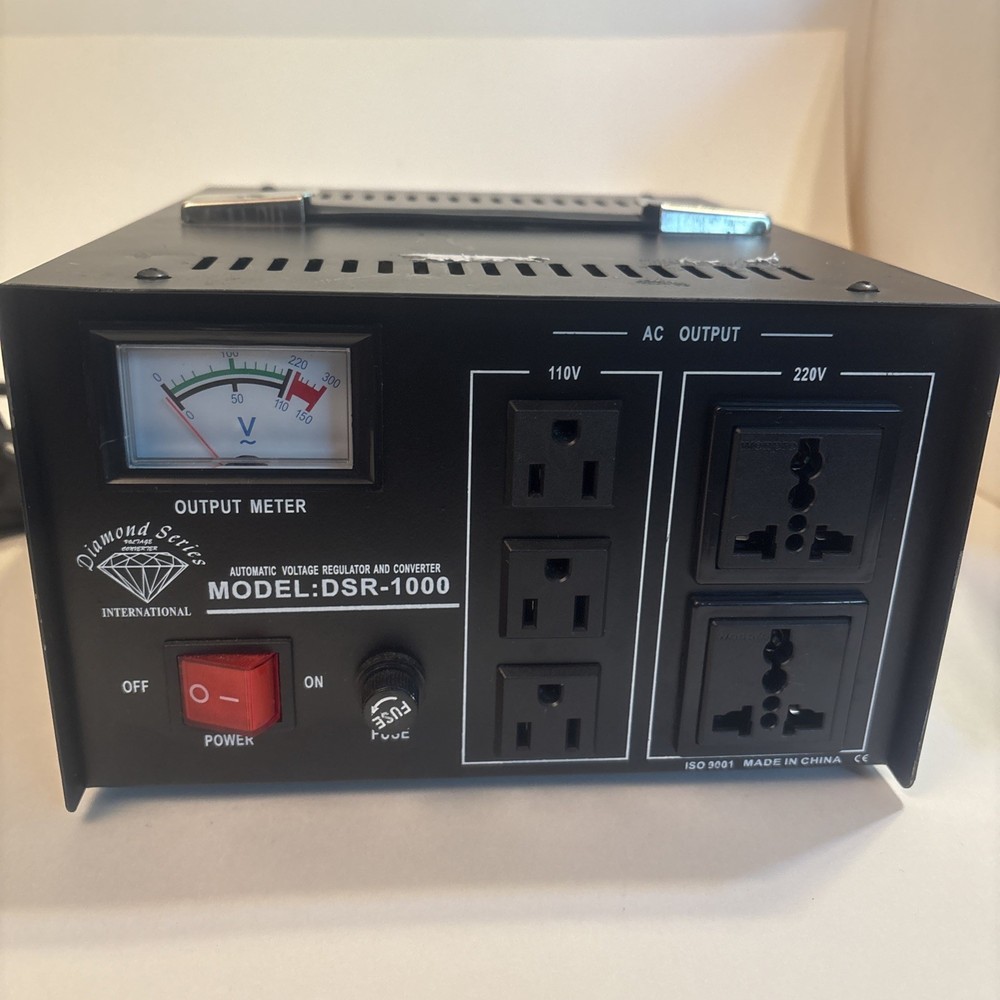 Diamond Series DSR-1000 Automatic Voltage Regulator And Converter Untested