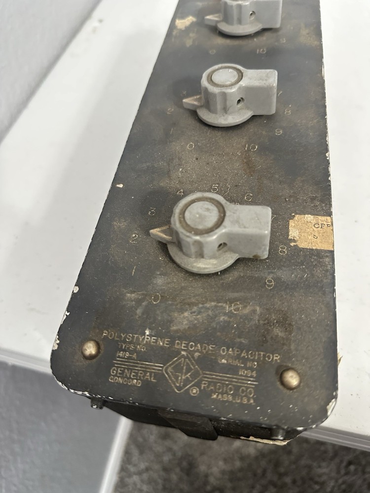 General Radio Company Polystyrene Decade Capacitor , AS IS UNTESTED