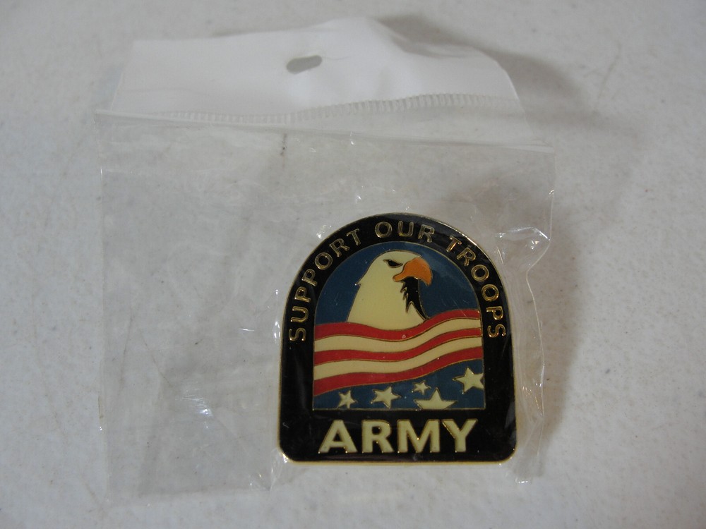 Support Our Troops Army Lapel Pin