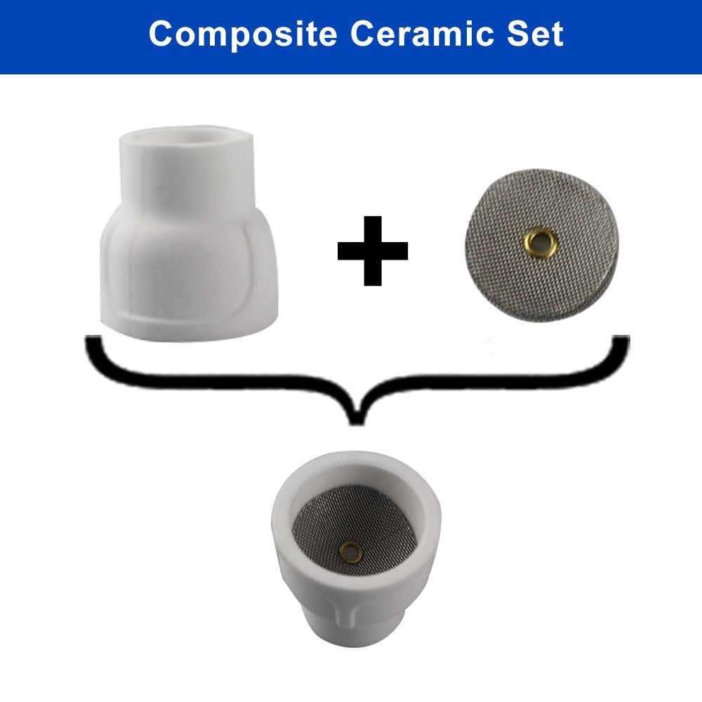 Vaphy #12 Ceramic TIG Welding Cup 10-Pack White