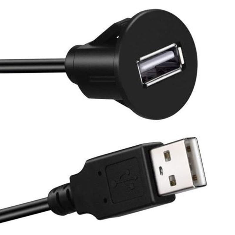 Universal Auto USB Extension Cable Dashboard 3 feet,