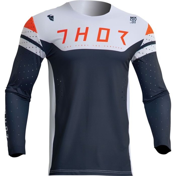THOR PRIME JERSEY MOTOCROSS MX - RIVAL MIDNIGHT GREY