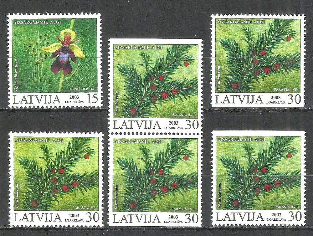Latvia 2003 mint stamps MNH (**) flowers