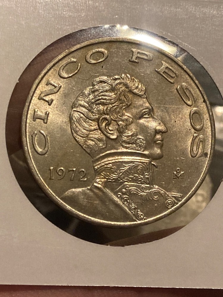 MÉXICO 🇲🇽 FIVE (5) PESOS COIN 1972