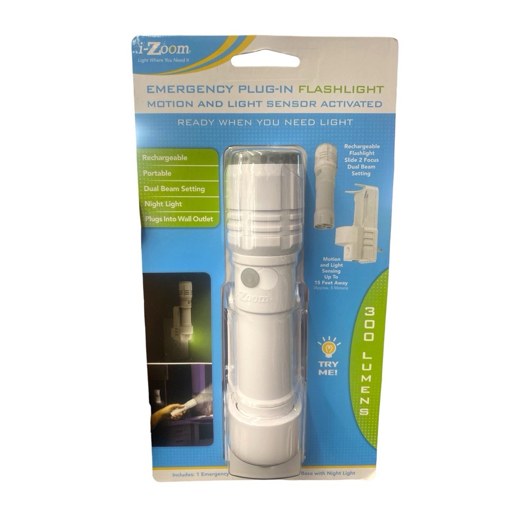 300 LUMEN EMERGENCY PLUG-IN LED FLASHLIGHT