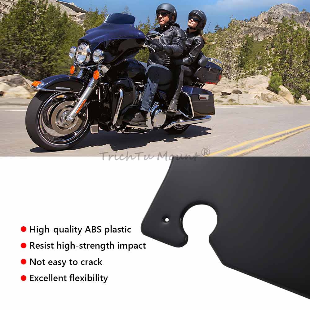 Black 5" Windshield Windscreen For Harley Electra Glide Standard FLHT 1996–2009