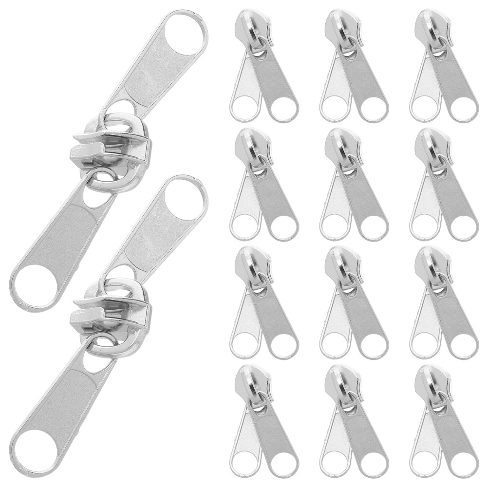 20 Pcs Detachable Zipper Slider Puller Replacement Kit Repair for Jackets