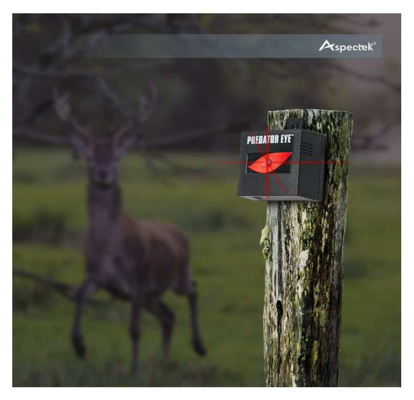 2 Pack Predator Guard Solar Power LED Deterrent Light Night Time Animal Repeller