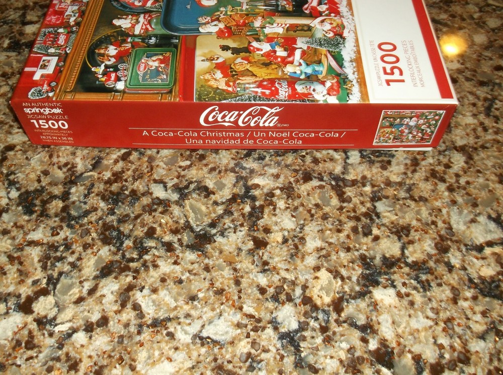 COCA-COLA CHRISTMAS 1500 PIECE SPRINGBOK INTERLOCKING JIGSAW PUZZLE 2013 COKE