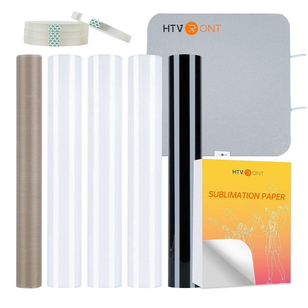 HTVRONT Heat Press Machine Bundle Digital Transfer T-Shirt Sublimation Automatic