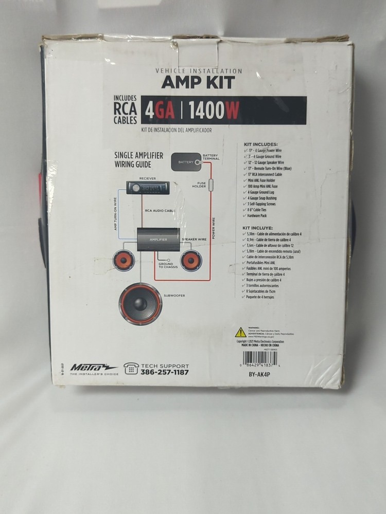 Metra - 4 AWG Complete Amp Kit - Multi