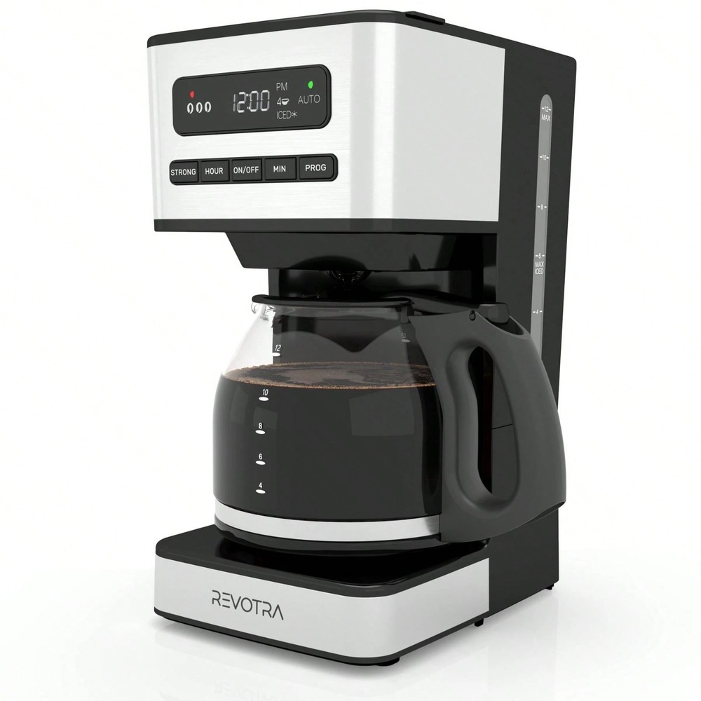 Programmable Drip Coffee Maker 12 Cup 24H Timer Auto Shut-Off Pause Serve NEW