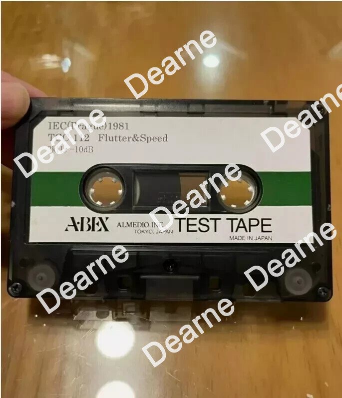1PCS New ABEX TCC-112 Test Tape Flutter & Speed 3KHZ - 10DB
