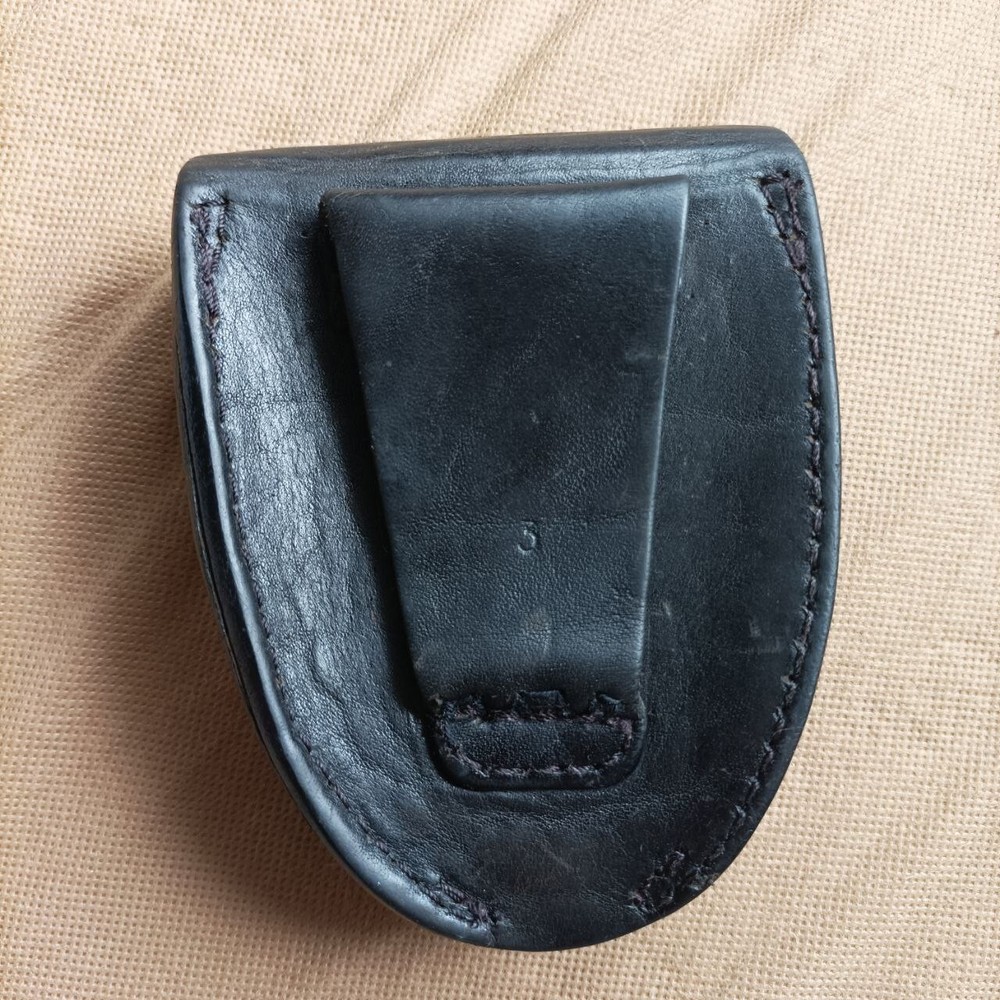 Vintage USSR leather Case for handcuffs