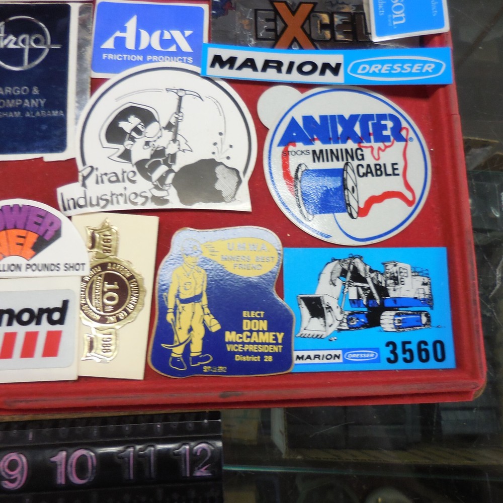 #8 LARGE LOT COAL MINING STICKERS RANDOMLY SELECTED FAST SHIPPING