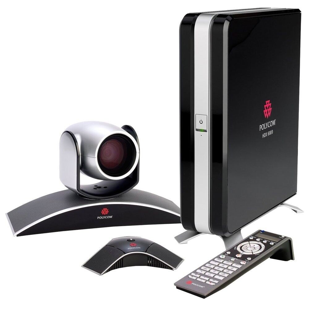 POLYCOM HDX 6000 Video Conference System W/ EagleEye HD PTZ Camera