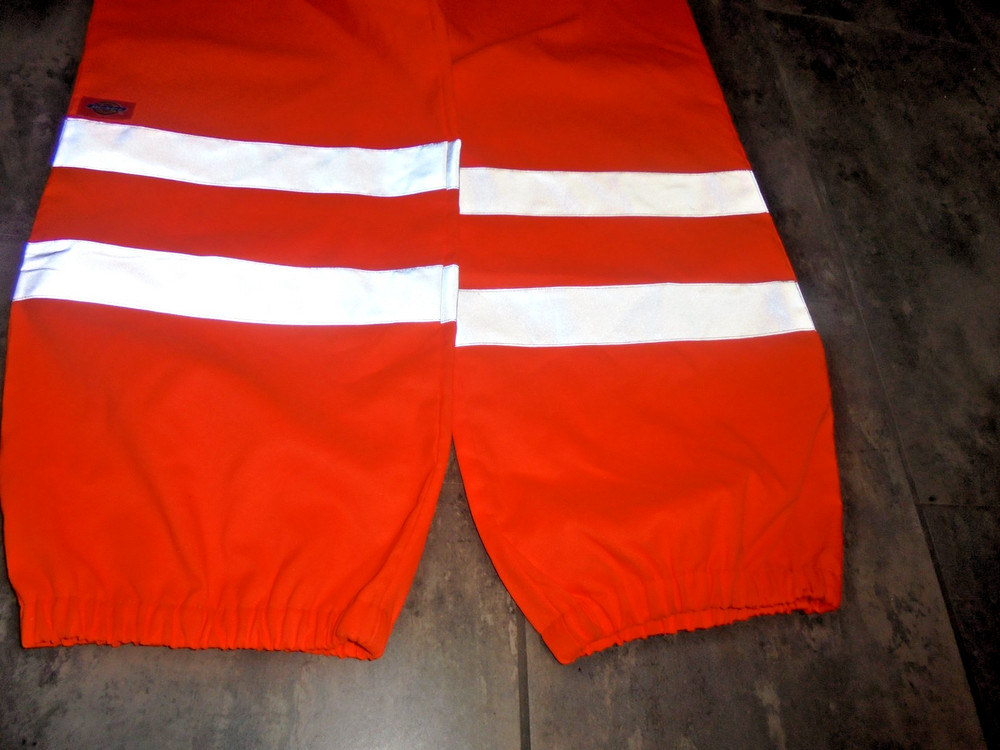 Dickies 3M Scotchlite Hi-Vis Reflective Work Pants Orange Class E ANSI/ISEA